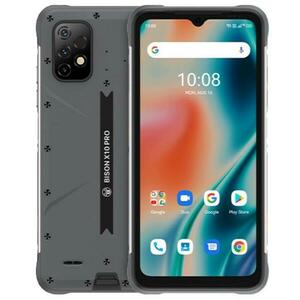 Telefon Mobil UMIDIGI Bison X10 PRO, Procesor MediaTek Helio P60 Octa-Core, IPS LCD 6.53inch, 4GB RAM, 128GB Flash, Camera Tripla 20+8+5MP, Wi-Fi, 4G, Dual Sim, Android (Gri) imagine