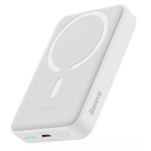 Acumulator Extern Baseus Magnetic Mini, 10000 mAh, 30W, Wireless Fast Charge (Alb) imagine