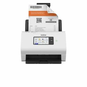 Scanner Brother ADS-4900W, A4, Color, 60 ppm, ADF, 600 dpi, USB Host, Retea, Wireless (Alb) imagine