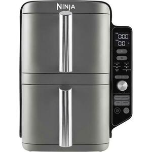 Friteuza cu aer cald Ninja SL400EU Double Stack XL, 9.5 l, 2470 W, 6 programe (Gri) imagine