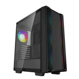 Carcasa DeepCool CC560 V2 ARGB, Middle Tower, Fara sursa, Tempered Glass, ATX (Negru) imagine