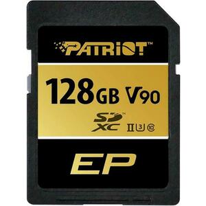 Card de memorie Patriot EP, 128GB, SDXC, V90, UHS-II U3, Clasa 10 imagine