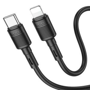 Cablu de date si incarcare HOCO X83 Victory USB-C - Lightning, 20W, 1m (Negru) imagine