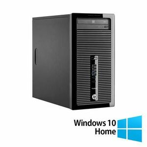 Calculator Sistem PC Refurbished HP 400 G2 Tower, Intel Pentium G3240 3.10GHz, 4GB DDR3, 500GB SATA, DVD-RW + Windows 10 Home imagine