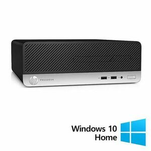 Calculator Sistem PC Refurbished HP ProDesk 400 G5 SFF, Intel Core i5-8500 3.00GHz, 8GB DDR4, 256GB SSD + Windows 10 Home imagine