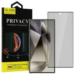 Folie de protectie Ecran Privacy OEM pentru Samsung Galaxy S24 Ultra, Sticla Securizata, Full Glue imagine