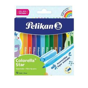 Carioci Pelikan Colorella Star C302 12 culori/blister, Multicolor imagine