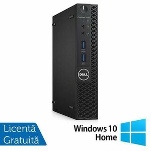 Calculator Sistem PC Refurbished DELL Optiplex 3050 MiniPC, Intel Core i5-6500T 2.50GHz, 8GB DDR4, 256GB SSD + Windows 10 Home imagine