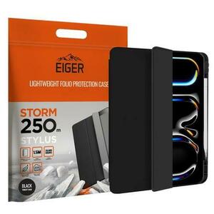 Husa Book Cover Eiger Storm 250m Stylus EGSR00235, pentru Apple iPad Pro 13 2024 (Negru) imagine