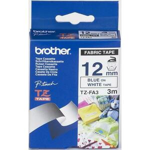 Brother Etichete TZFA3 12mm (albastru/alb) imagine