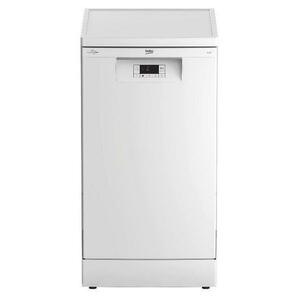 Masina de spalat vase Beko BDFS15020W, 10 seturi, 5 programe, Clasa E, Motor ProSmart™Inverter, Steam Gloss®, Flexible HalfLoad™, AutoGlassShield ®, Program Mini 30 minute, 45 cm (Alb) imagine