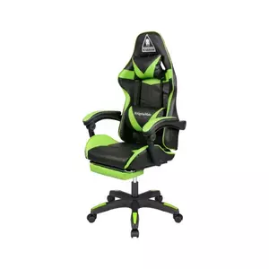 Scaun Gaming Kruger&Matz Warrior GX-150, reglabil (Negru/Verde) imagine