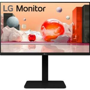 Monitor IPS LED LG 23.8inch 24BA550-B, Full HD (1920 x 1080), VGA, HDMI, DisplayPort, Boxe, Pivot, 100 Hz, 5 ms (Negru) imagine