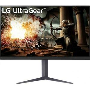 Monitor Gaming IPS LED LG 31.5inch 32GS75QX-B, QHD (2560 x 1440), HDMI, DisplayPort, 180 Hz, 1 ms (Negru) imagine