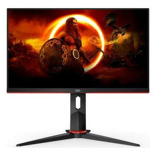 Monitor Gaming IPS LED AOC 23.8inch Q24G2A/BK, QHD (2560 x 1440), HDMI, DisplayPort, Boxe, Pivot, 165 Hz, 4 ms (Negru) imagine