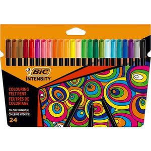 Markere/Carioci de colorat BIC Intensity, 24 culori imagine