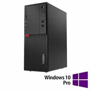 Calculator Sistem PC Refurbished LENOVO M710T Tower, Intel Core i3-6100 3.70GHz, 8GB DDR4, 256GB SSD, DVD-ROM + Windows 10 Pro imagine