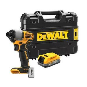 Masina de insurubat cu impact DeWalt DCF840E1T-XJ, 18 V, 1.7 Ah, 3200 rpm, 192 Nm, acumulator, valiza (Galben/Negru) imagine