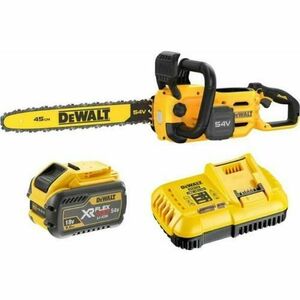 Drujba electrica DeWalt DCMCS574X1-QW, acumulator, 2100 W, 54 V, 9.0 Ah, pas 3/8, 450 mm, 13.5 m/s (Galben/Negru) imagine