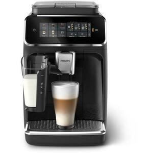 Espressor automat Philips seria 3300 EP3341/50, 1500 W, LatteGO, 6 tipuri de bauturi, ecran tactil intuitiv, Tehnologie noua SilentBrew pentru preparare silentioasa, Aplicatie HomeID, Rasnita ceramica (Negru) imagine