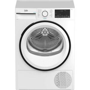 Uscator de rufe Beko B3T43230, Pompa de caldura, 9 kg, 15 programe, Clasa A++, RecycledDry, Motor ProSmart Inverter, OptiSense, Aquawave, Hygienic Refresh (Alb) imagine