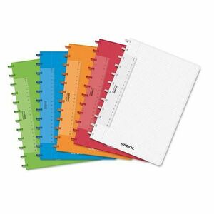 Caiet A4 AURORA Adoc matematica, 72 file - 90g/mp, coperta PP transparent color imagine