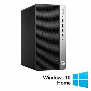 Calculator Sistem PC Refurbished HP ProDesk 600 G4 Tower, Intel Core i7-8700 3.20 - 4.60GHz, 16GB DDR4, 256GB SSD + Windows 10 Home imagine