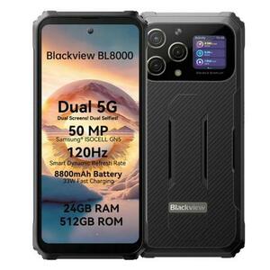 Telefon Mobil Blackview BL8000, Procesor Mediatek Dimensity 7050, IPS LCD Capacitive touchscreen 6.78inch, 12GB RAM, 512GB Flash, Camera Tripla 50+8+2MP, Wi-Fi, 5G, Dual Sim, Android (Negru) imagine