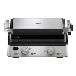 Gratar electric multifunctional Braun MultiGrill CG 7020, 2000 W, 3 moduri de gatire, temperatura maxima 230˚C (Negru/Inox) imagine