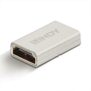 Adaptor Lindy LY-41511, HDMI 2.1, conector A HDMI Female, conector B HDMI Female, latime de banda suportata 48Gbps, rezolutie maxima 8K UHD, 4: 4: 4 10-bit, Gri imagine