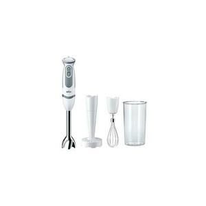 Mixer vertical BRAUN Multiquick Vario MQ5207WH, 0.6 l, 1000 W, 21 trepte viteza (Alb/Gri) imagine