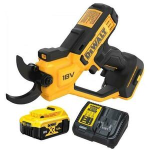 Foarfeca electrica de gradina DeWalt DCMPP568P1-QW, 18 V, 5.0 Ah, 38 mm, acumulator li-ion (Galben/Negru) imagine