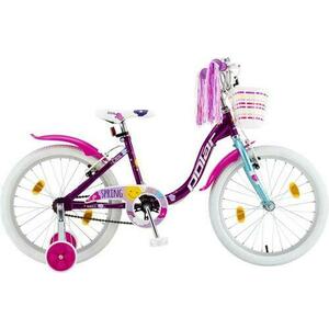 Bicicleta Copii Polar 2024 Spring, roti 20inch, cadru otel, frana V-brake (Mov) imagine