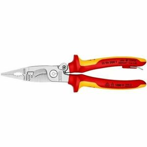 Cleste de electrician Knipex 1396200T, 200 mm (Rosu/Galben) imagine