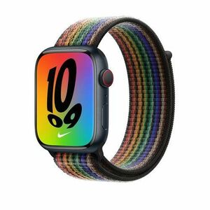 Curea Smartwatch Apple MN6N3ZM/A pentru Watch 45mm, Pride Edition, Sport Loop (Multicolor) imagine