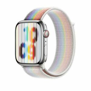 Curea Smartwatch Apple MN6L3ZM/A pentru Watch 45mm, Pride Edition, Sport Loop (Multicolor) imagine