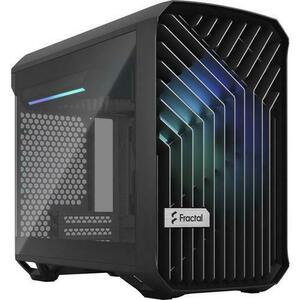 Carcasa Fractal Design Torrent Nano RGB Black TG Light Tint, Mini ITX, Tempered glass (Negru) imagine