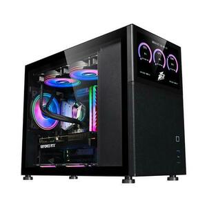 Carcasa 1STPLAYER MI6-EV, Mid Tower (Negru) imagine