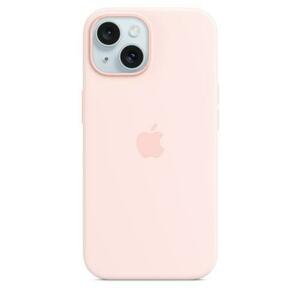 Husa Protectie Spate Apple MXPH3ZM/A pentru iPhone 15, Silicon, MagSafe (Roz deschis) imagine