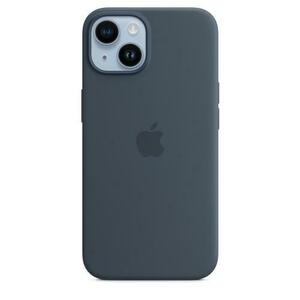 Husa Protectie Apple MW5T3ZM/A pentru iPhone 14, Silicon, MagSafe (Albastru) imagine