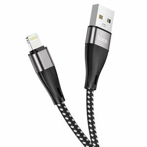 Cablu de date HOCO X57 Blessing, USB - Lightning, 1 m, 2.4A, Negru imagine