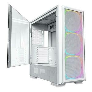 Carcasa Montech SKY TWO GX CAMTSKYTGXWH, Middle Tower, Tempered Glass, 3 ventilatoare incluse (Alb) imagine