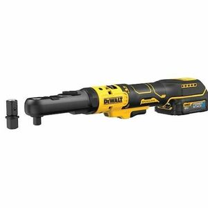 Masina de insurubat unghiulara DeWalt DCF510E2G-QW, 1/2-3/8inch, 101.7 Nm, 2 acumulatori li-ion, 18 V, 1.7 Ah, incarcator, insertie spuma imagine