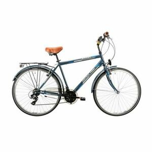 Bicicleta Oras Dhs 2853, roti 28 Inch, cadru otel, 6 viteze, Albastru imagine