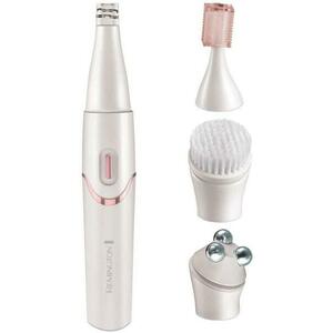 Dispozitiv de ingrijire a tenului Remington Smooth & Silky EP7070, Epilator, Cap masaj, Perie faciala, Trimmer (Alb) imagine