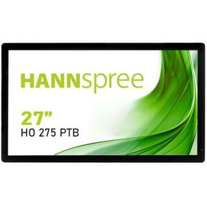 Monitor Portabil IPS LED Hannspree 27inch HO275PTB, Full HD (1920 x 1080), VGA, HDMI, DisplayPort, Touchscreen (Negru) imagine