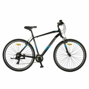 Bicicleta Trekking Polar Forester Comp - 28 inch, L-XL (Negru/Albastru) imagine