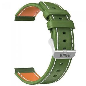 Curea din Piele iHunt pentru Watch 13 Titan (Verde/Maro) imagine