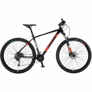 Bicicleta Mtb Polar Tsunami, roti 29 Inch, cadru aluminiu XL, 20 viteze, Negru/Portocaliu imagine