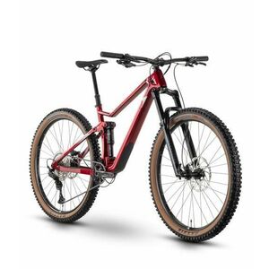 Bicicleta Full Suspension Raymon FullRay 150 9.0, roti 29 Inch, cadru aluminiu M, 12 viteze, frana pe disc, Rosu/Alb imagine